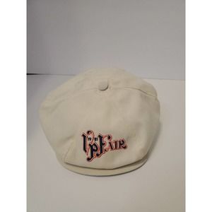 VTG VP St. Louis Saint Louis Fair Beret Hat 1981 White Blue Red